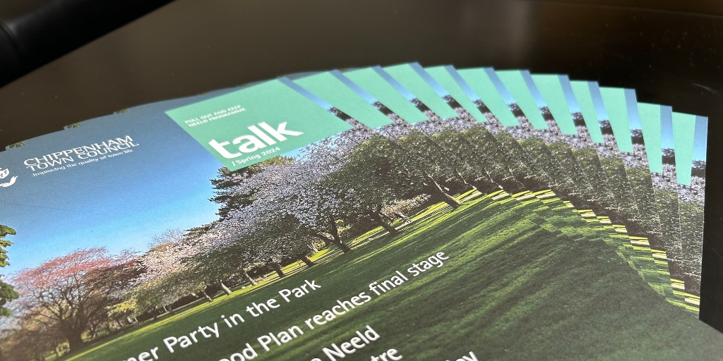 The latest issue of the Talk Chippenham newsletter has begun dropping through doors this week. It features upcoming events, plus updates on the Chippenham Neighbourhood Plan and Climate Strategy Plan. The digital version is available on our website bit.ly/46ScCQ4