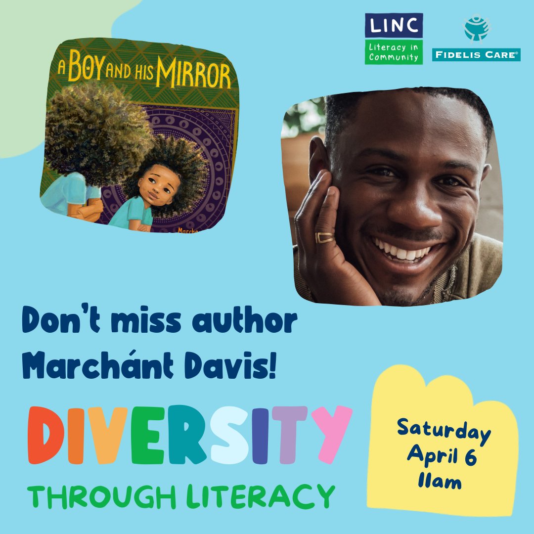 Calling all parents & caretakers in South Jamaica, Queens! 📚🗓️Don't miss our next #DiversityThroughLiteracy event on April 6th, 11 am at @qplnyc's Baisley Park Library. Join us with @FidelisCare for a special reading by @marchantdavis. Secure your spot: bit.ly/dtlqns24