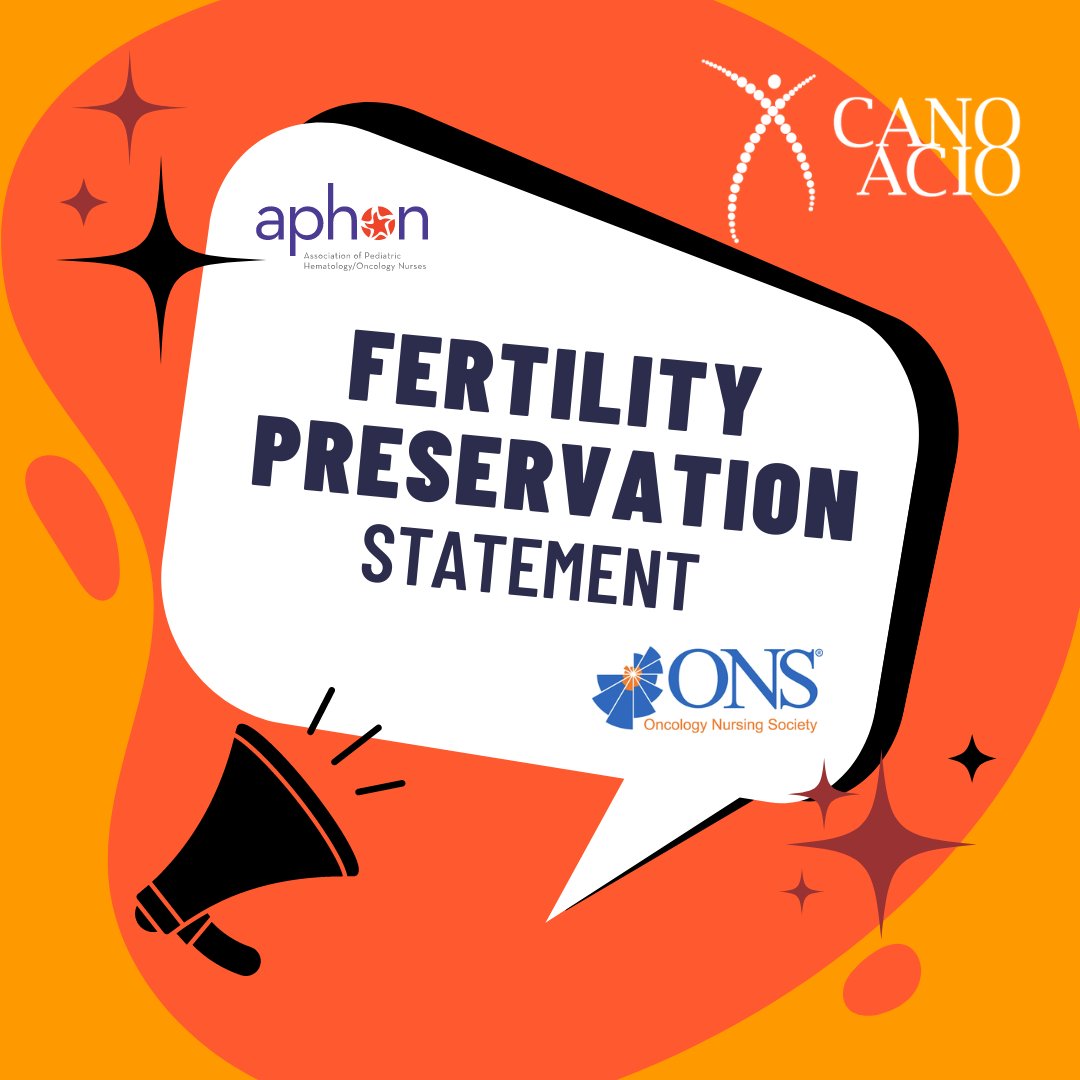 Fertility concerns have been cited as an unmet need in 93% of #ayacancer survivors? It's #AYACancerAwarenessWeek & we're sharing a joint position statement from CANO/ACIO, @oncologynursing& @AssocPHON on Fertility Preservation in Individuals with Cancer: cdn.ymaws.com/www.cano-acio.…