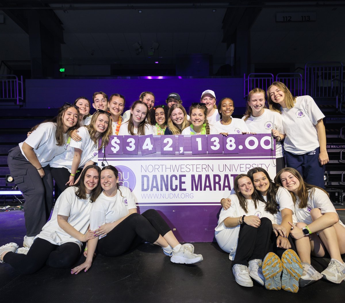 Northwestern Dance Marathon 2024—celebrating its 50th anniversary—raised more than $342,000 for charity. Great work, @NUDM! 👏💜 bit.ly/3VJqPMk