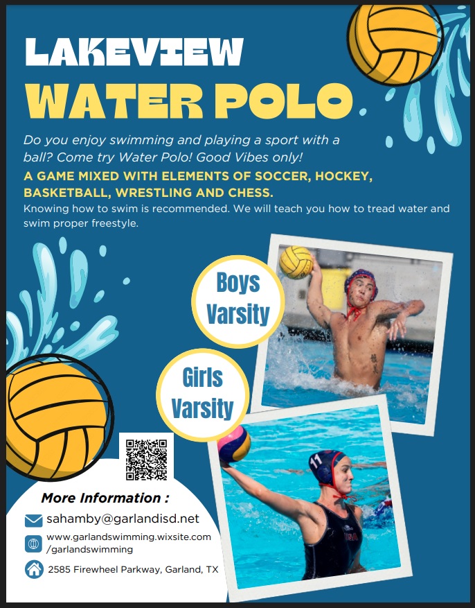 Hey @LCHS_Patriots are you interested in playing Water Polo next year? Let your counselor know!