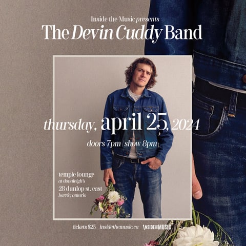 Barrie! Coming at ya April 25th! Get your tickets at devincuddy.com