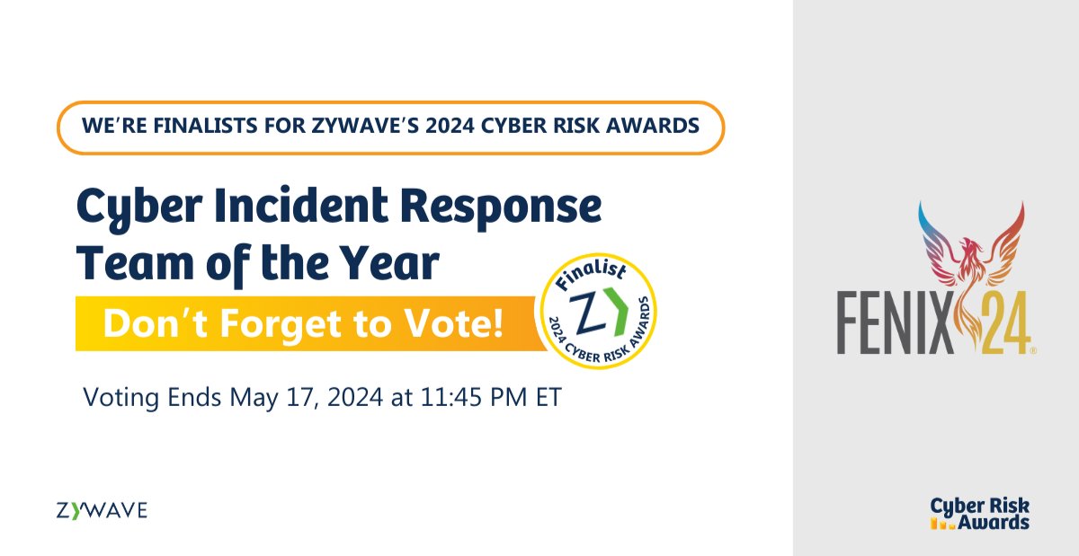 We need your help! We’re a Finalist in Zywave’s Cyber Risk Awards! Use your voice to select the overall winners by voting here: okt.to/zhHFKx 🗳️ Voting closes on Friday, May 17 at 11:45 pm ET. #CyberRiskAwards2024 #CyberRiskAwards2024