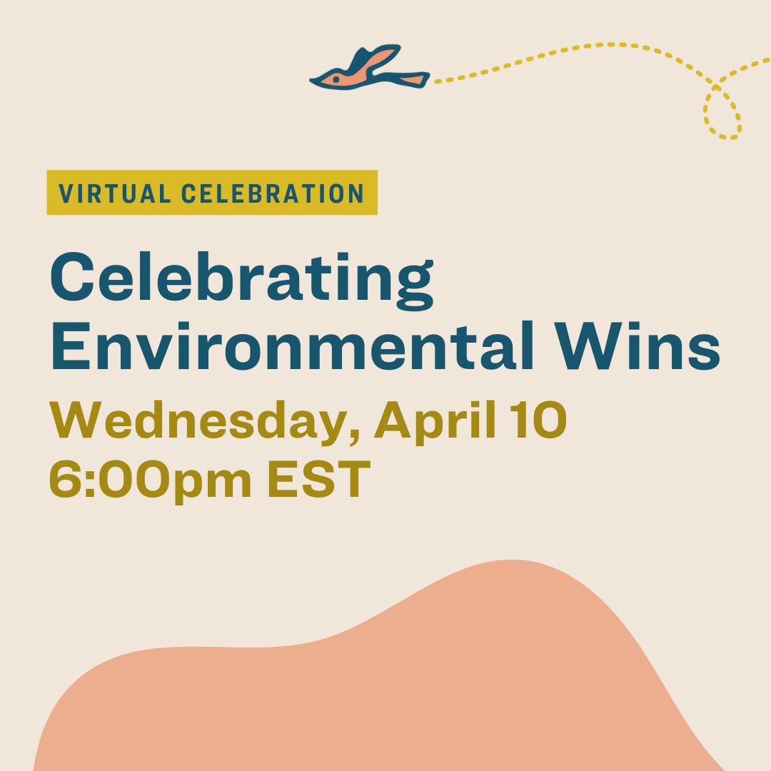 Celebrate Earth Month with us! 🎉 Join us April 10 at 6:00pm via zoom to celebrate Earth Month 🌍 and our biggest victories from the past year! RSVP for our virtual event: lil.ms/ojsm