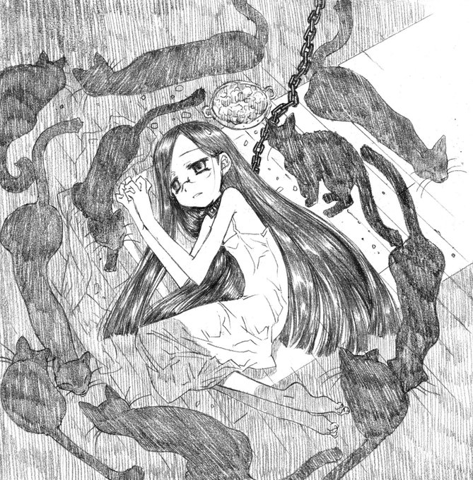 原稿棚で探し物をしてたら、だいぶ前に投下した「くすりのマジョラム」のラムさん(20代後半薬剤師)絵が見つかったのでもういちど投下します。いつか我が家にお迎えできればの願望絵です。すこしずつ食事に混ぜたくすりが効いて、帰りたいと云わなくなりました(←鬼畜) 