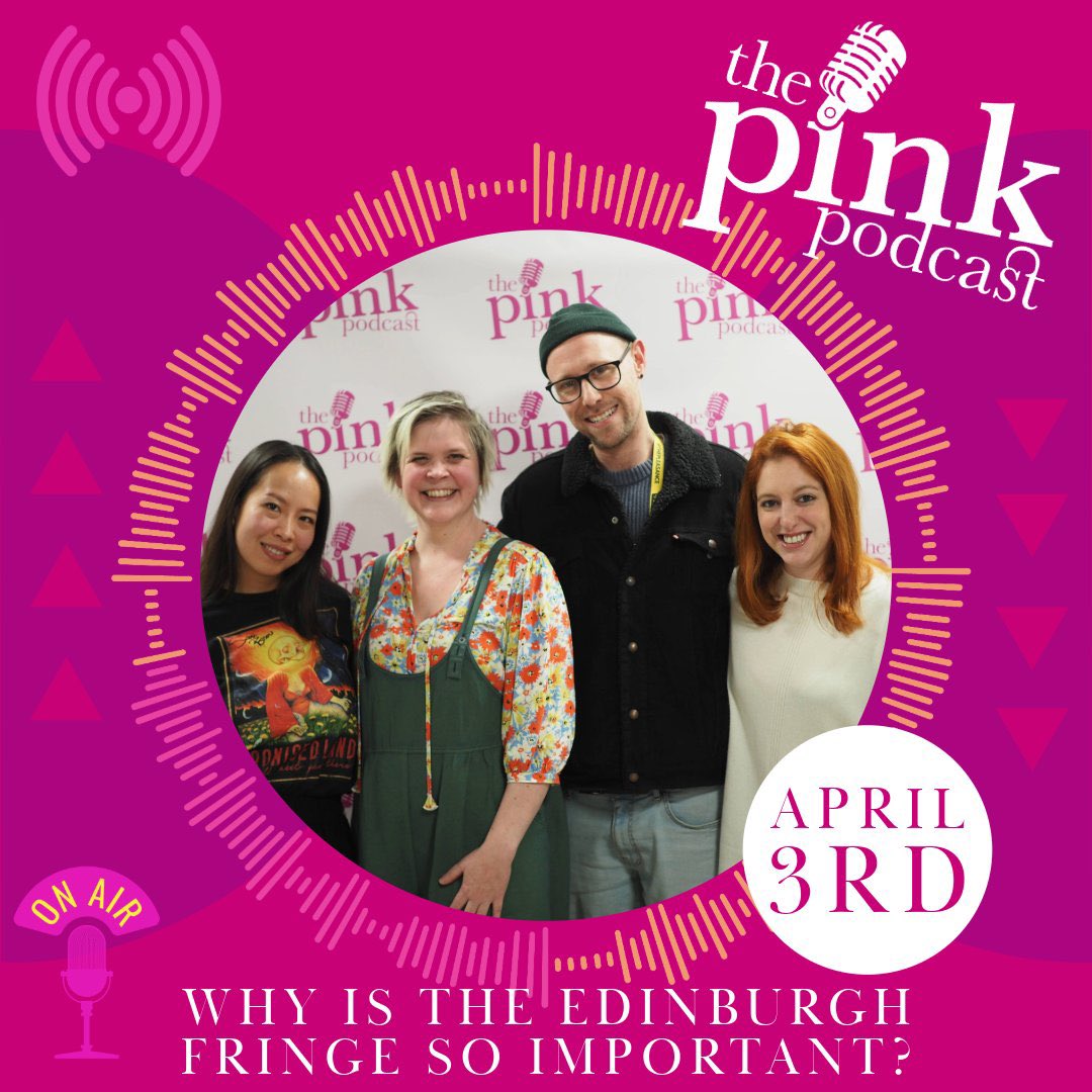 Did you hear the dulcet tones of our Head of Theatre @nic_connaughton on yesterday’s episode of @thepinkpodcast1, discussing the importance of the Edinburgh Festival Fringe? Listen to the episode now: rb.gy/z4kaki