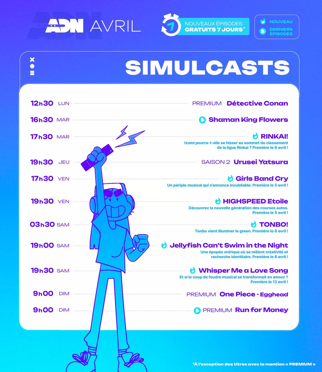 manga_news's tweet image. Le planning d'@ADNanime pour avril manga-news.com/index.php/actu… #anime #simulcast #japanime #japanimation #adn