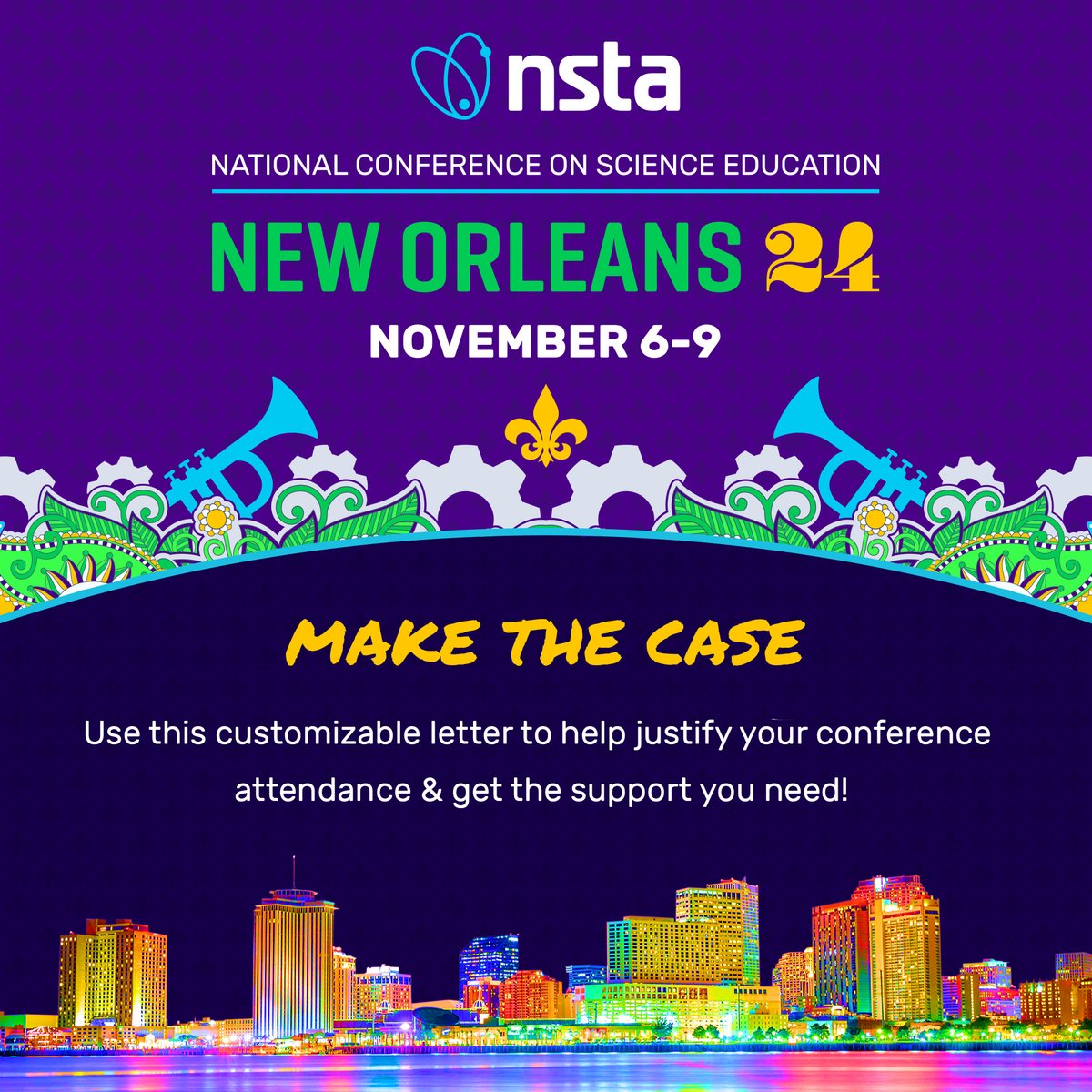 Need funding for the #NSTAFall24 conference? We have a justification letter to help convince administrators of the value of attending. Take advantage of this resource and secure funding to attend! Learn more: bit.ly/3VGnHkk