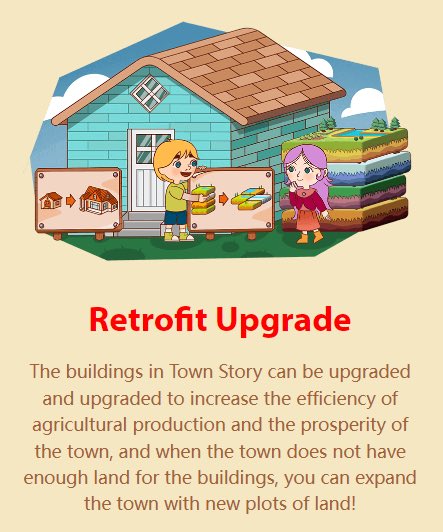 Hey Homie💙🧡 Retrofit Upgrade in #TownStoryGalaxy: The buildings in Town Story can be upgraded and upgraded to increase the efficiency of agricultural production and the prosperity of the town.🚀 When the town does not have enough land for the buildings, you can expand the…