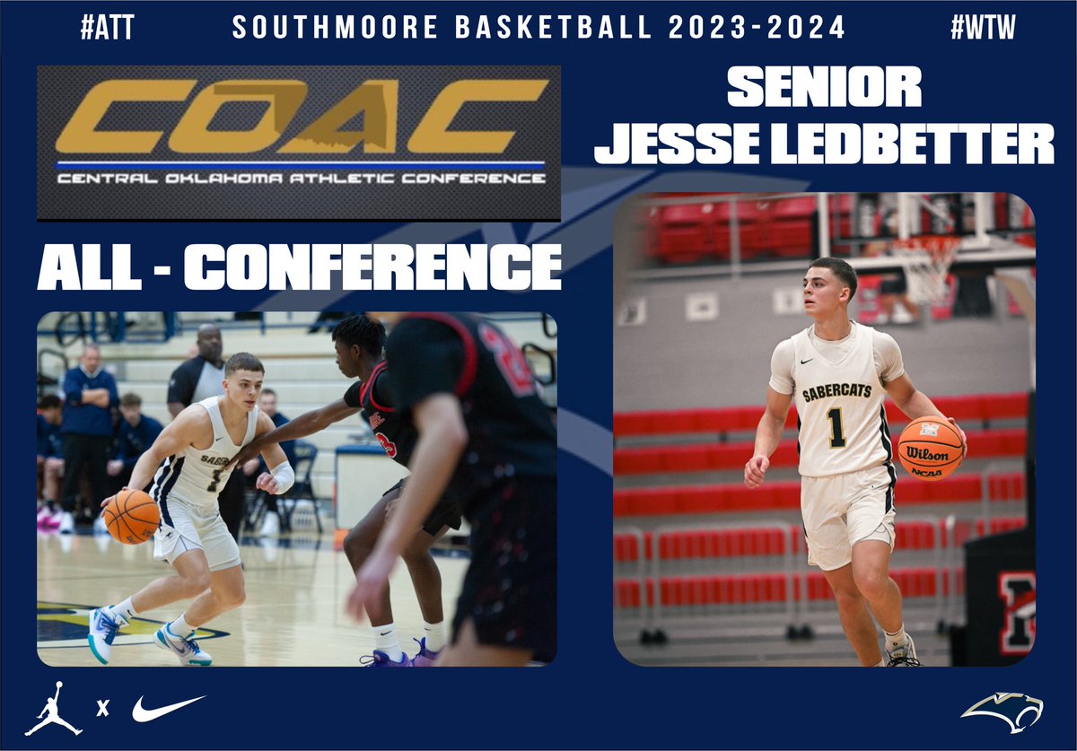 Congratulations Jesse Ledbetter @_JesseLedbetter ‼️COAC All-Conference‼️