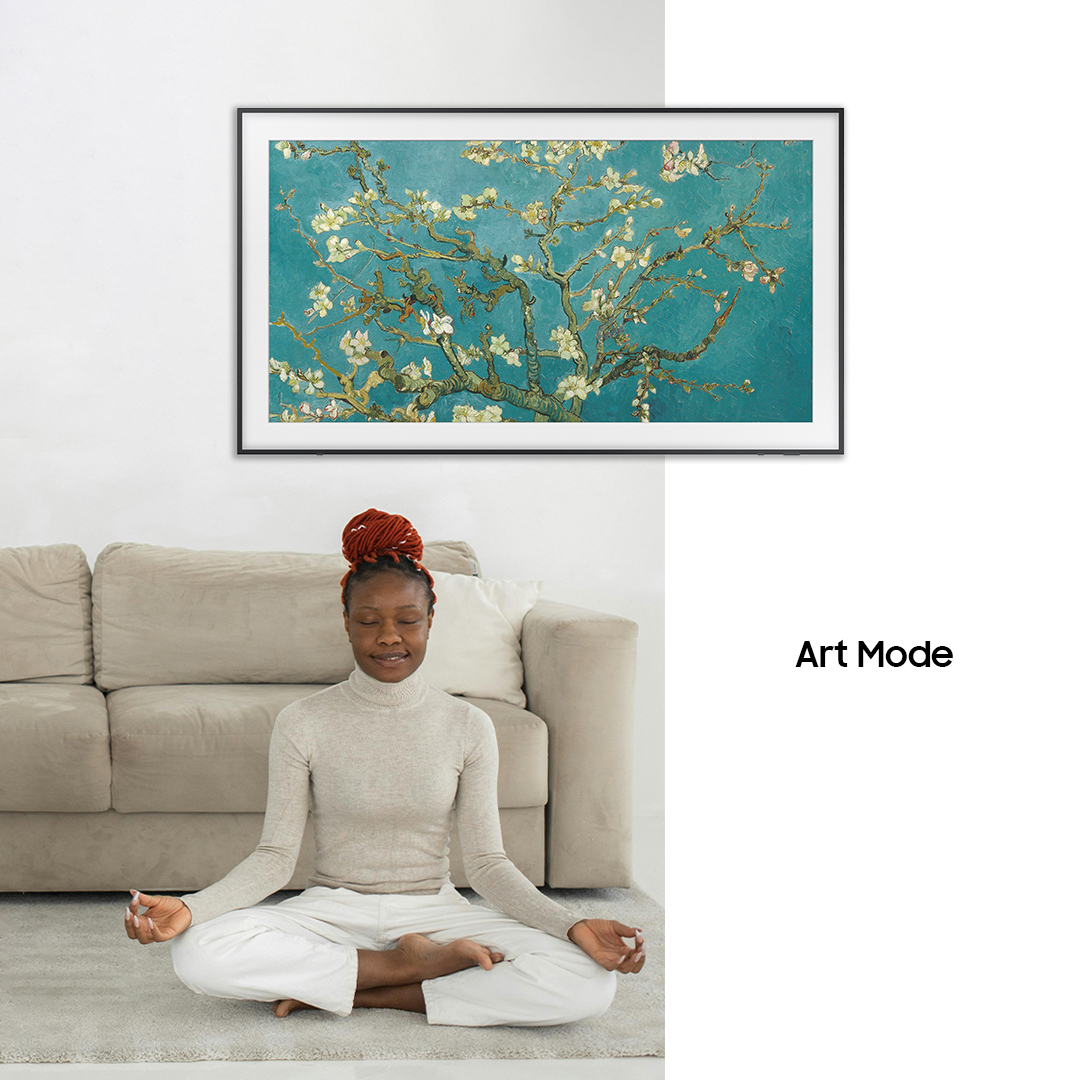 Turn your space into an art gallery with #TheFrame TV, Art Mode with a built-in motion sensor to show off your cherished memories and art collections to life. Learn More: spr.ly/6016wDXRo #MoreWithSamsung