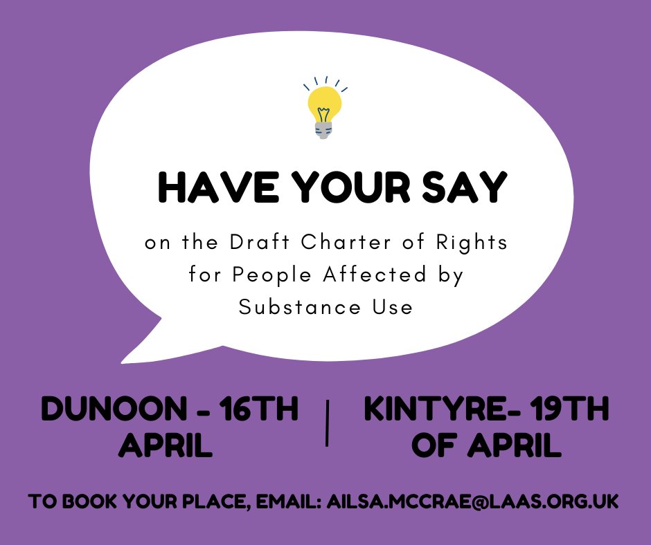 We'll be in Dunoon on the 16th April and in Campbeltown on the 19th of April. Come share your views on the draft Charter of Rights (tinyurl.com/NCDraftCharter)