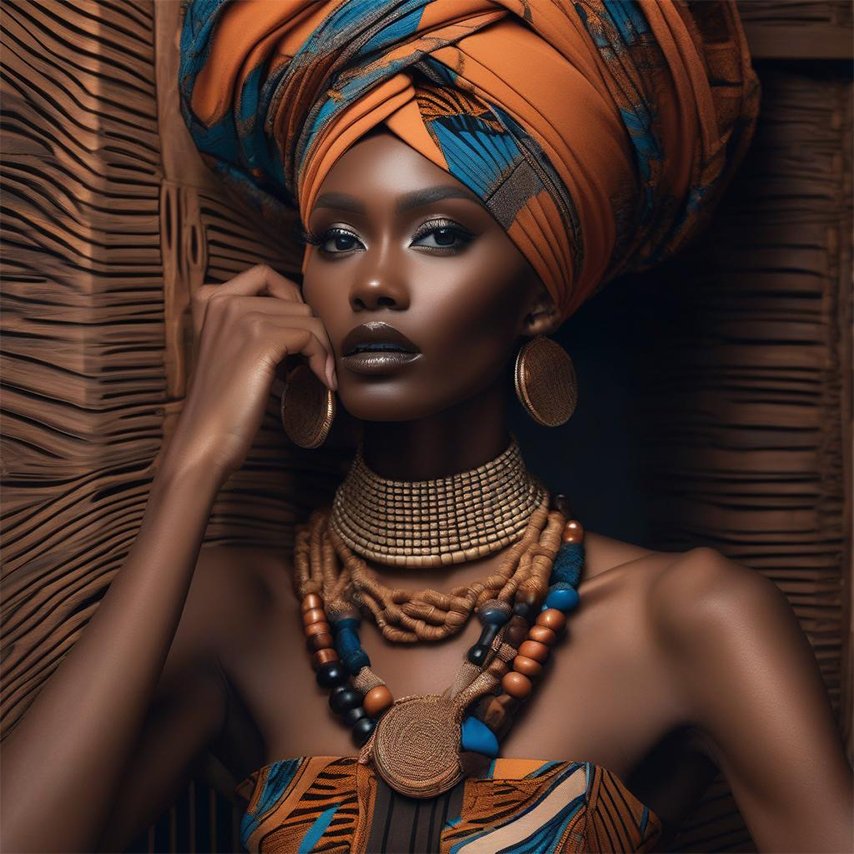 El latido de África. La moda como expresión de una identidad vibrante… Diseño creativo @anadom75 #ai #inspiration #fashionista #design #art #artist #digitalart