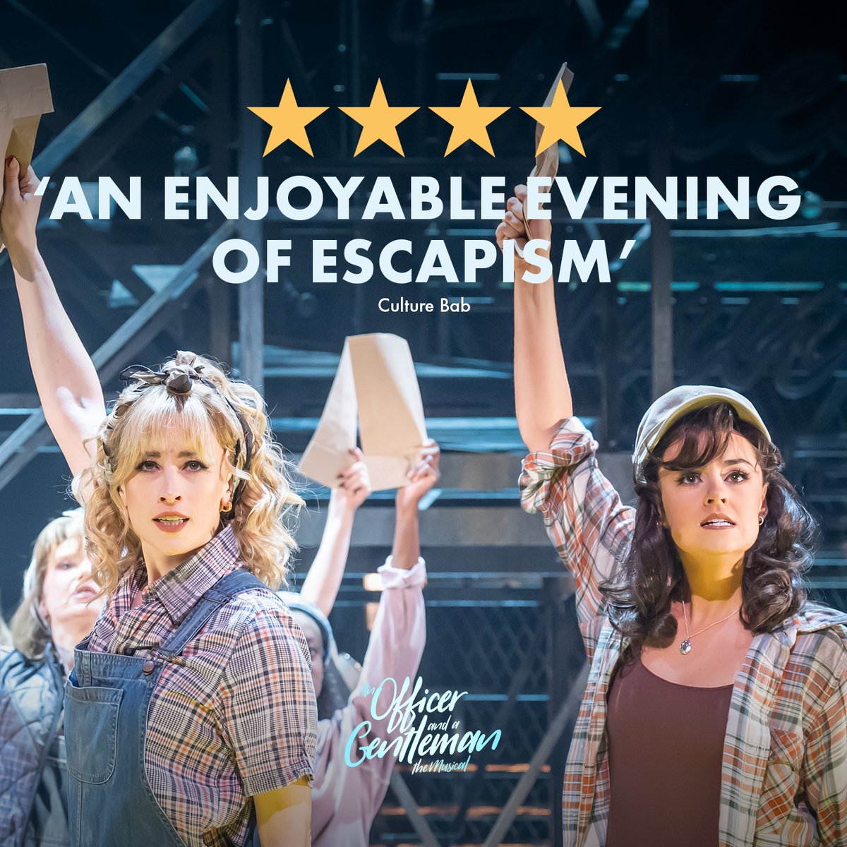 More ⭐'s for our epic romance. 🎟️ officerandagentlemanthemusical.com