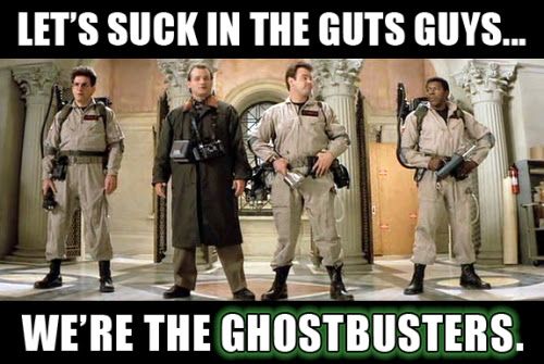 'Let's suck in the guts guys... We're the #Ghostbusters!' #GhostbustersFrozenEmpire #GhostbustersII #Funny #Meme #80s