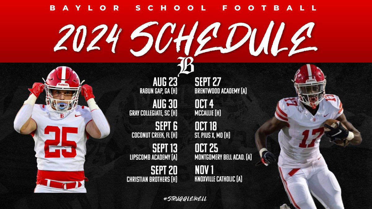 2024 Schedule is here!  #WeAreBaylor