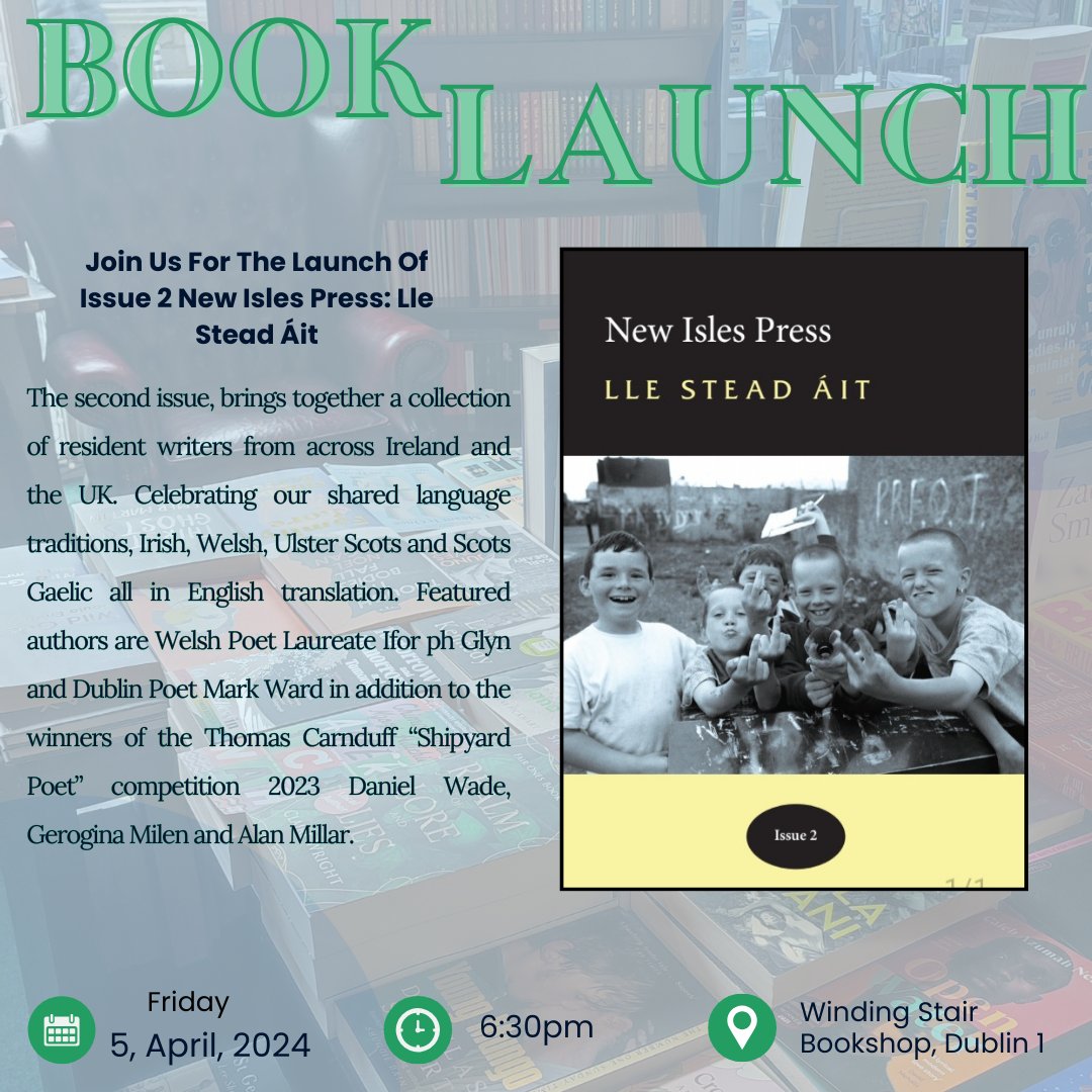 The second print run, New Isles Press, is already for Dublin launch Winding Stair Bookshop FRI 5th 6.30 pm. yellowhousepublishing.com @NOALIBISBOOKS @BelfastBooks @at_ulster @ByrnesBooks @chaptersbooks @TertuliaBooks @WoodbineBooks @ParrConnal @rosemaryj77 @ACNIWriting #YHP