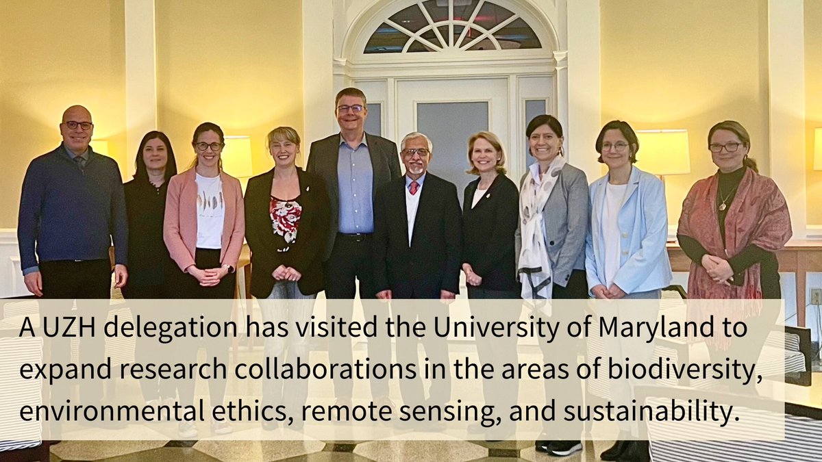 🇺🇲 UZH delegation in the USA: global.uzh.ch/en/global_univ… Big thanks to the @UofMaryland team for the warm welcome. Excited for what's next in collaborations in biodiversity & beyond. @UMDPublicPolicy @OIA_UMD @umdgeography @bsosumd @mschaepman @UZH_Science @mjsantos_uzh