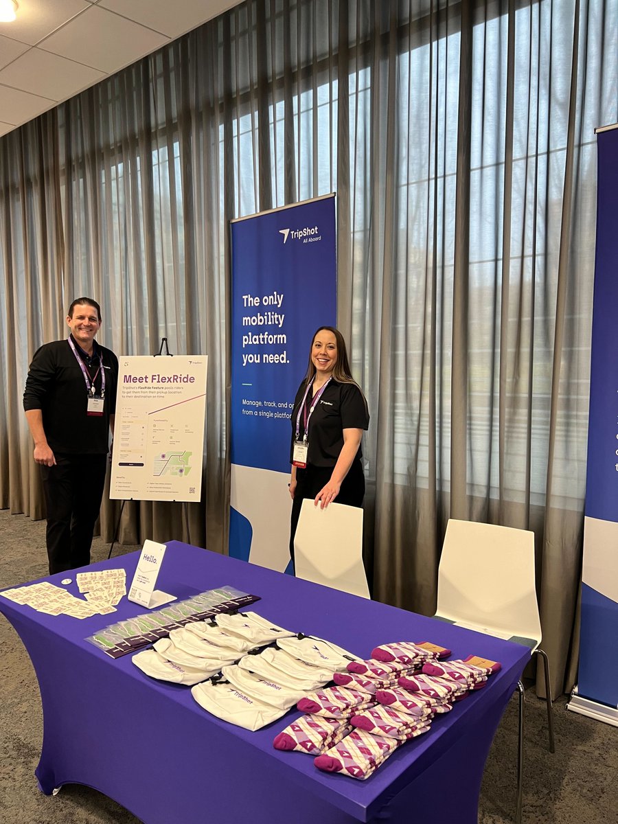 TripshotInc's tweet photo. With FlexRide, you can do more than run a great commute program. Transport employees to and from company events, trade shows, group offsites, and more. Visit our table at @ACTNational's West Coast Regional TDM Summit to learn all about it. #SpringIntoTDM #TDM #CampusMobility https://t.co/XoDgthwyio