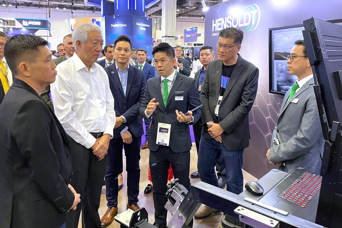 These days, the @HENSOLDT crew is visiting #MiliPolAsia in Singapore, presenting our #CUAV capabilities and #MSINT technologies to the specialist audience. If you are there, don't hesitate to drop by. You will find us in the HTX pavilion at stand 1735. #detectandprotect