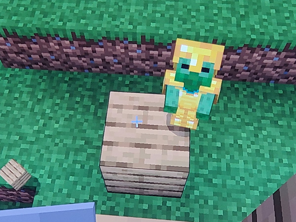 minecraft_coro's tweet image. 🆕️マイクラ103日目
フル金装備チビゾンビに出会えました(*^￢^*)かわいいぃ
#マインクラフト
#マイクラ統合版