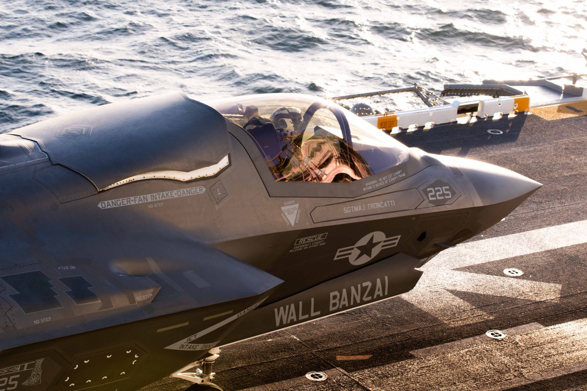 F-35 attached to VMFA-225 prepares to take off from the USS Boxer in the Pacific Ocean April 1, 2024. U.S. Marine Corps photo by Cpl. Luis Agostini