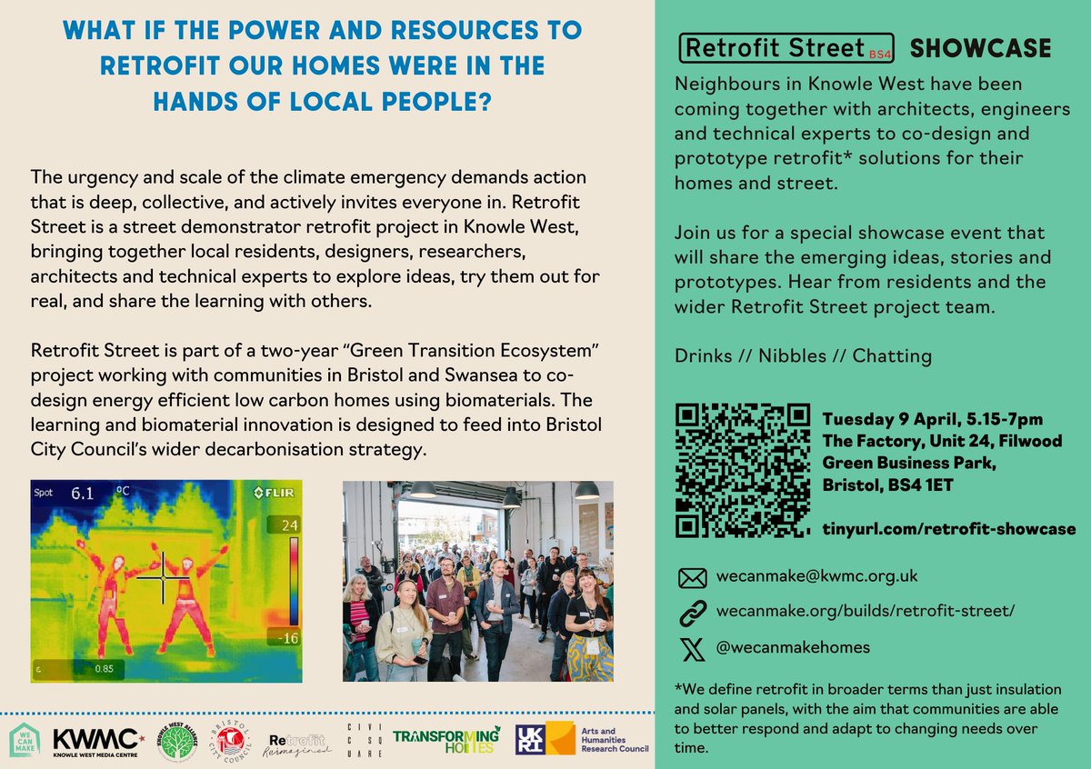 What happens when you put the power and resources to retrofit our homes and streets in the hands of local people? Join us on Tuesday for a special neighbourhood #retrofit showcase. #transforminghomes #RetrofitReimagined eventbrite.co.uk/e/retrofit-str…