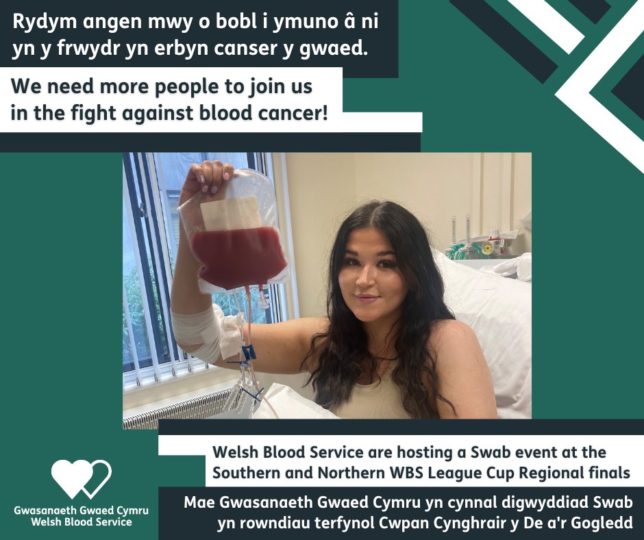 📣Calling all fans! 📣 The Welsh Blood service Stem cell register needs you … Staff from the WBS are at the Regional #WBSLeagueCup finals today ⚽🏆 Pick up a swab kit to save a life or request a kit to your home! 🏠 wbmdr.org.uk/eligibility/ @CymruLeagues @FAWales