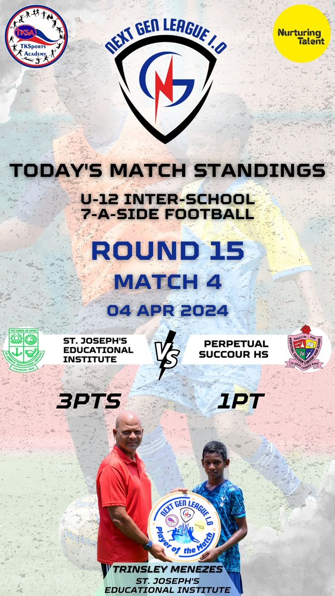 NGL Match Day Results - U14 Boys & U12 Mixed 
04.04.24 
#nglgoa #tksagoa #bluecubs