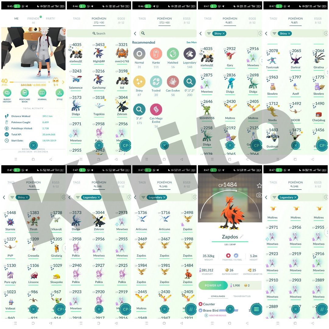 KIRITOBISWAS's tweet image. Level (40)2019 pogo account ✨✨
Dm to @KIRITOBISWAS
148 legendary ✨✨
10 Shiny legendary ✨✨
+(Galar zapdos)
87 Shiny Pokemon ✨✨
23 mythical Pokemon 💫💫
(Hoppa zarude)💥💥 
3 Shiny mythical ✨✨✨
2 houndo legendary or mythical 💯💯💥💥 23 houndo 💯💯💯
19 costume Pokemon