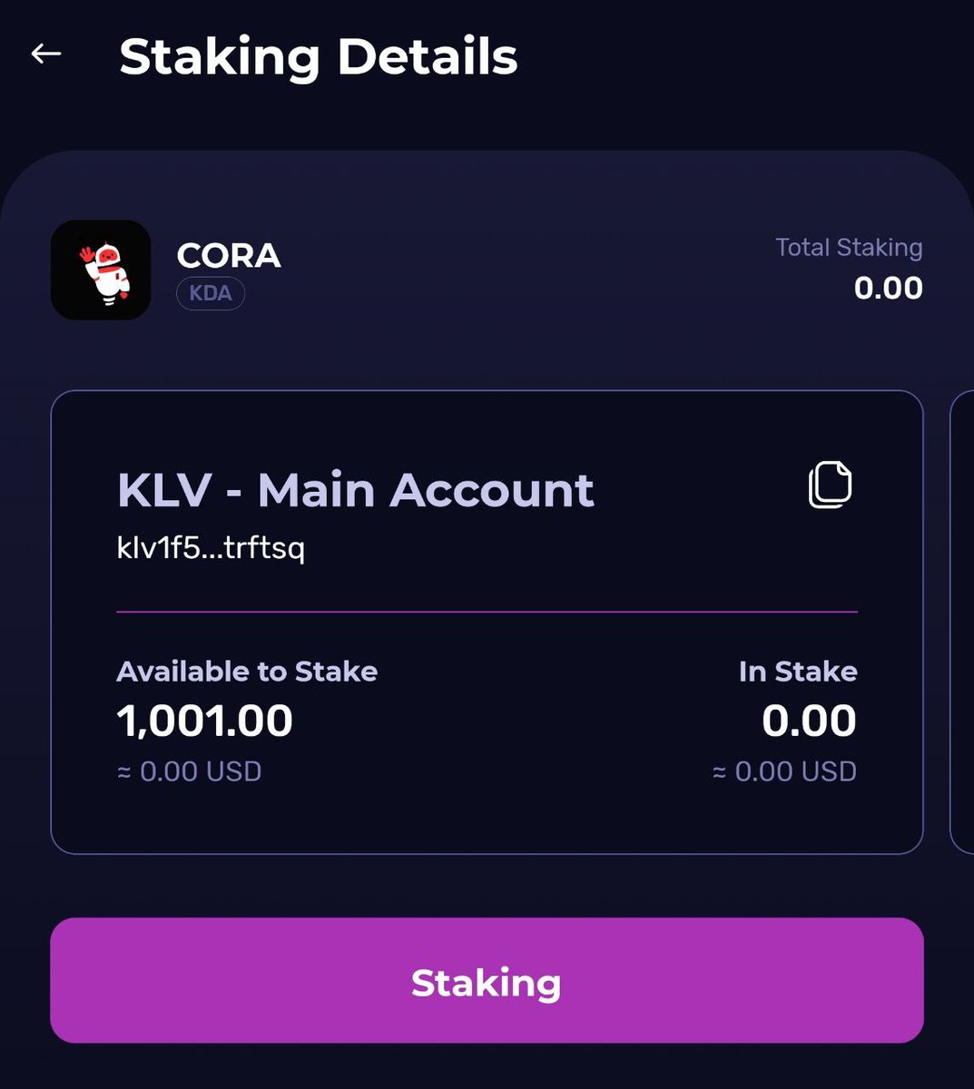 CORA (@ainsure_cora) on Twitter photo #Staking is now #live inside <a href="/klever_io/">Klever Wallet</a>
We are building the foundation for a successful launch. Keep an eye out for our #website, #WP and #Tokenomics drop 🤝
Telegram will be open to the public in the coming weeks. 😀
We will release cross-chain w/ #TRON, #BTT, #MATIC, #ETH #Staking is now #live inside <a href="/klever_io/">Klever Wallet</a>
We are building the foundation for a successful launch. Keep an eye out for our #website, #WP and #Tokenomics drop 🤝
Telegram will be open to the public in the coming weeks. 😀
We will release cross-chain w/ #TRON, #BTT, #MATIC, #ETH