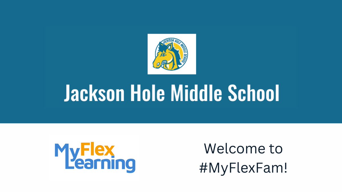 Before school, after school, Advisories, Flex Fridays. Jackson Hole Middle School does it all and we are so proud to partner with them in their flex time!

#MyFlexFam #edtech @JHMSColts