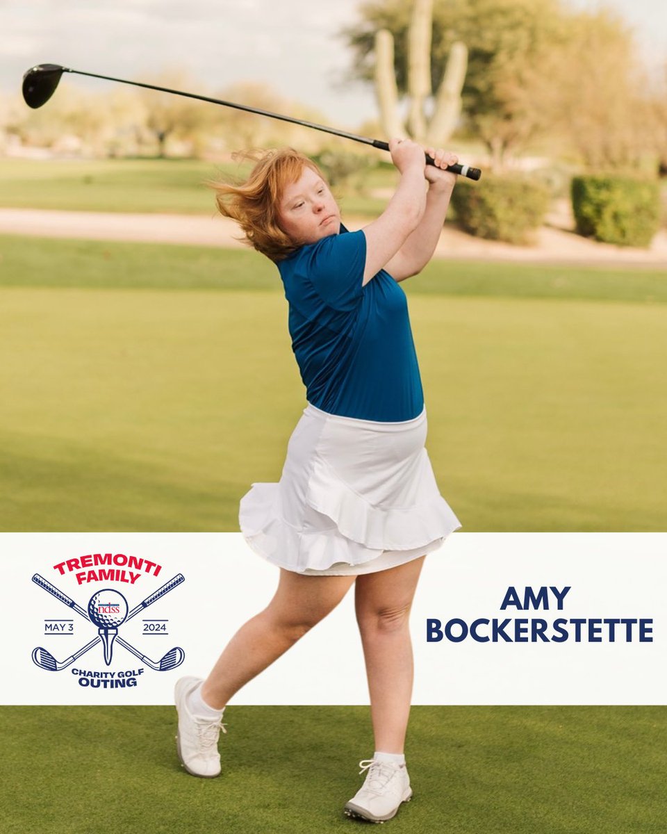 🏌️‍♀️ Amy Bockerstette is an amateur golfer, disabilities advocate, and the co-founder of @IGOTTHISFDN. YOU have a chance to golf with Amy at the inaugural Tremonti Family Charity Golf Outing presented by NDSS! Get your tickets today at ndss.org/TremontiGolf!