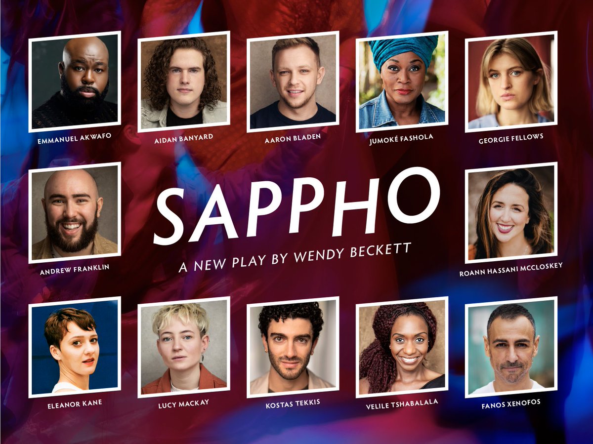 Cast announced for @sapphotheplay, arriving at #SwkplayElephant 3-25 May! Poet. Lover. Legend. Expect dancing, passion, poetry and plenty of queer joy as Pascal Productions’ epic international hit finally storms the London stage. 🎟️: southwarkplayhouse.co.uk/productions/sa…