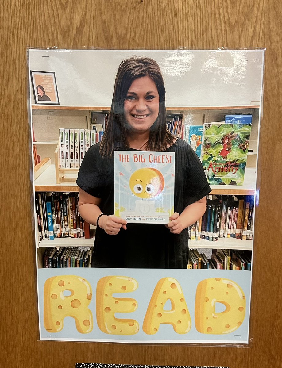 Thank you @IrvingLibraries for these awesome posters to promote our favorite book! My @BburgCougars know how much I love the Food Group Series! @IrvingISD