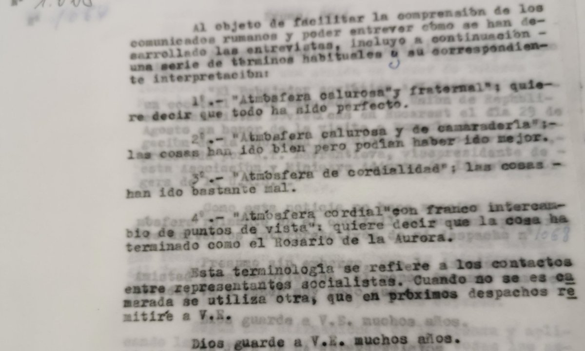 Atención, comunistólogos/as: aquí el bueno de Giménez-Arnau, desde Rumanía, enseñaba al Ministerio a descifrar comunicados. Y debo decir que suscribo cada coma.