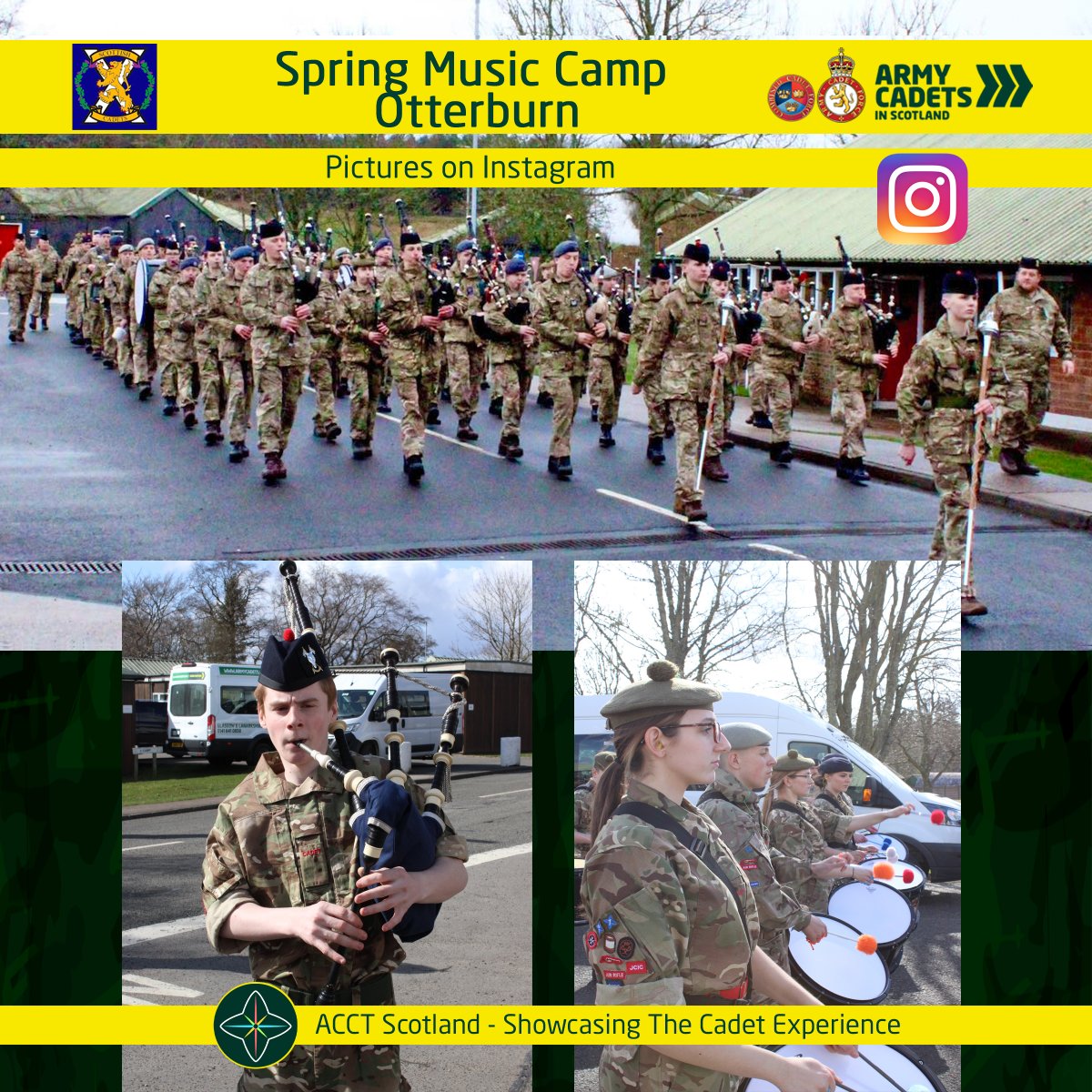 Spring Music Camp Otterburn. Pictures on Instagram: instagram.com/armycadetsscot… #ArmyCadetsScot