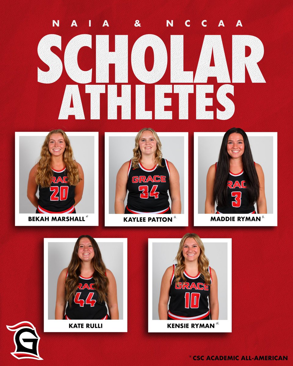 SCHOLAR-athletes 💪🏼📚 Congratulations to these five for being named NAIA and NCCAA Scholar-Athletes! . . #BestIsTheStandard