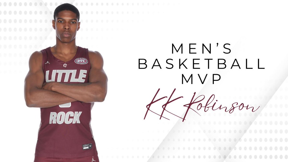 Congratulations to KK Robinson for being named the MVP for Men's Basketball at the Night of the Trojans awards banquet! #LittleRocksTeam