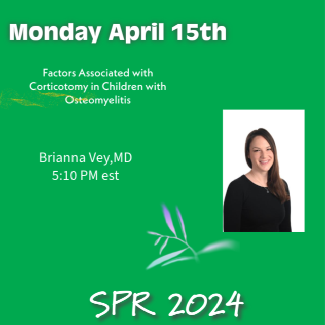 Radiology Children's Healthcare of Atl: @childrensatl April 13th 2024..... Join Dr Brianna Vey #SPR2024 @SocPedRad @EmoryRadiology