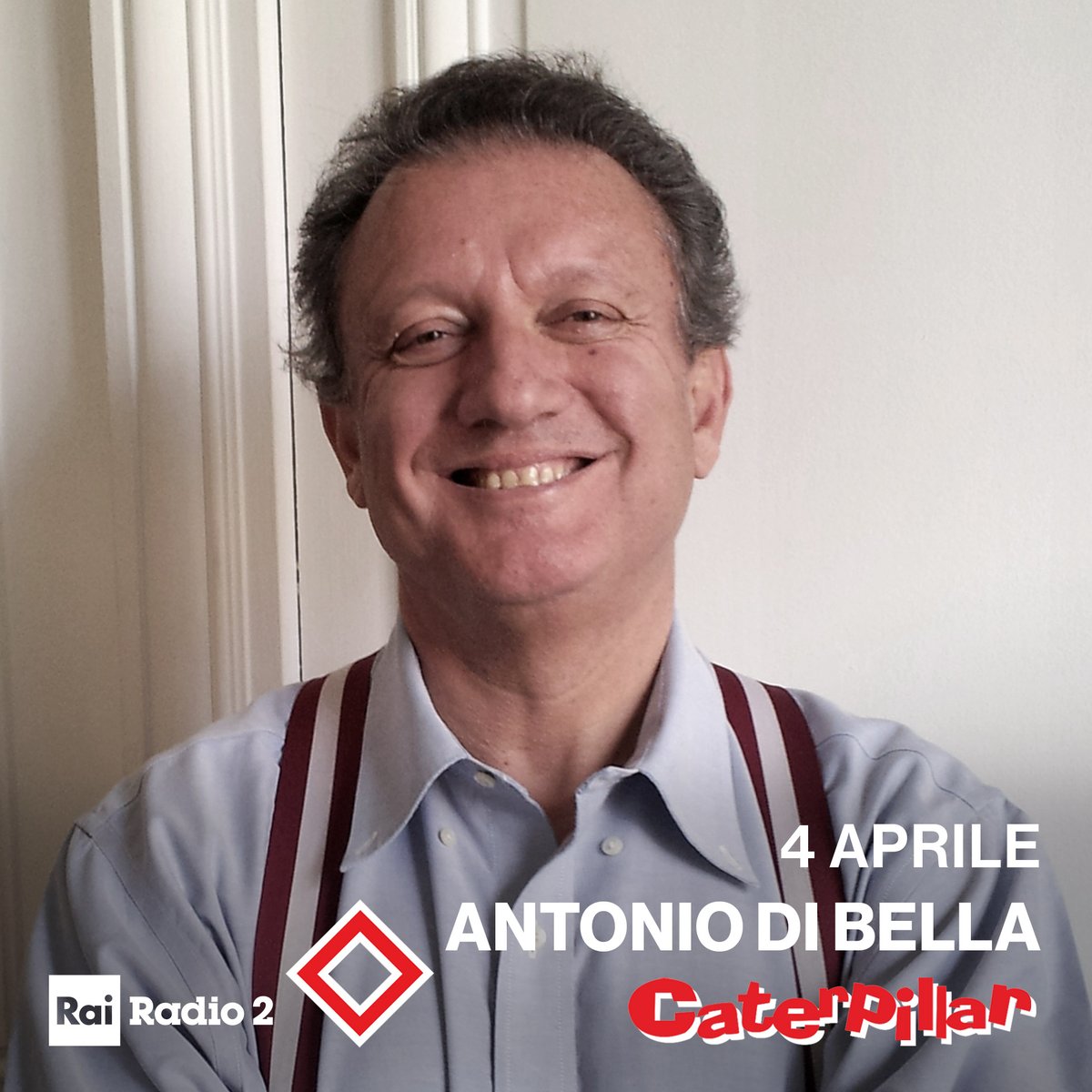 Il 4 aprile @AntDiBella ospite a Caterpillar @RaiRadio2 📻 raiplaysound.it/programmi/cate…