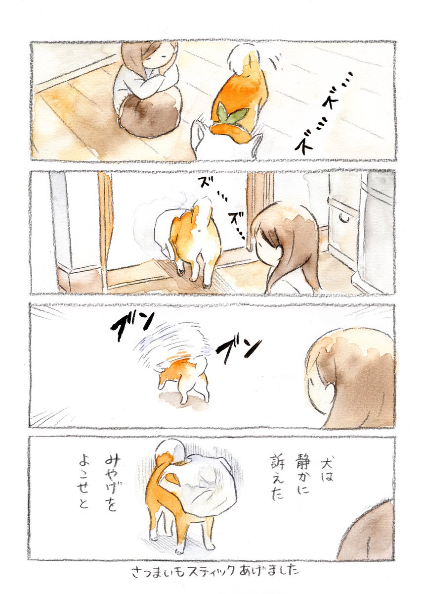 yako_sketch's tweet photo. 期待と絶望

 #柴犬  #水彩 https://t.co/wweV6aX4sk