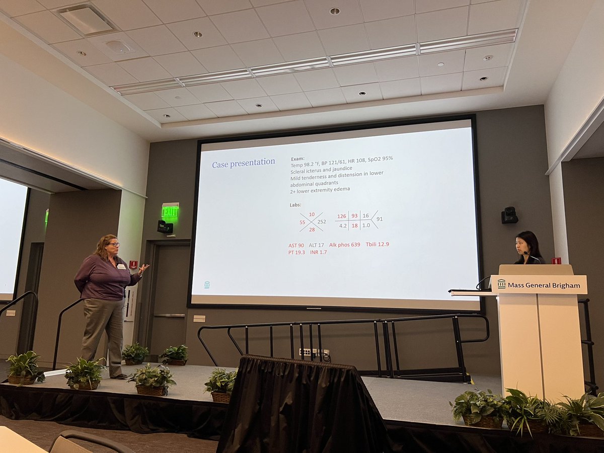 Case #2 presented by Dr. Jenny Shih @JennyShihMD of @BWHPulmCCM with faculty discussant Dr. Christine Reardon, clinical professor @The_BMC @BUPulmonary!