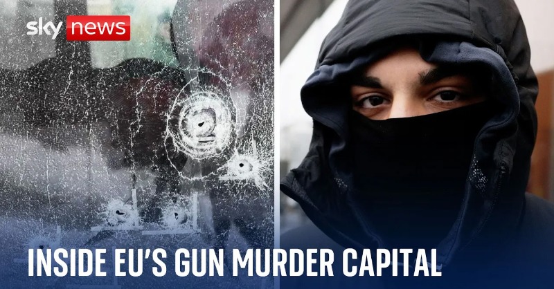 SkyNews's tweet photo. 🇸🇪 Sweden has a problem: gangs with guns and bombs are unleashing terror on the streets.

How has a peaceful European country ended up the gun murder capital of the EU? @SiobhanRobbins has been to find out 🔽