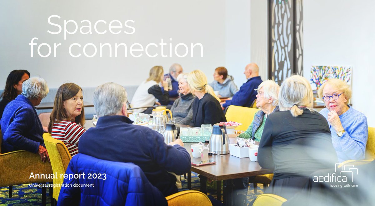 aedifica_reit's tweet photo. ✨#aedifica's 2023 annual report is out!✨
This edition's central theme is 'spaces for connection'.
Want to know more? Discover the report on our website: https://t.co/shVhVU9lTG
#spacesforconnection #housingwithcare #healthcarerealestate https://t.co/5VzSusPtLl