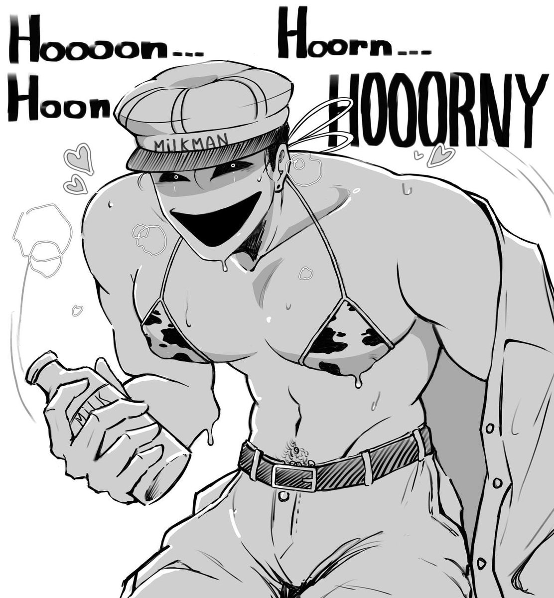 HORDON_0's tweet photo. Hoon... Hooorn.... Horny?

#ThatsNotMyNeighbor #Milkman https://t.co/mVwWL5UYA5