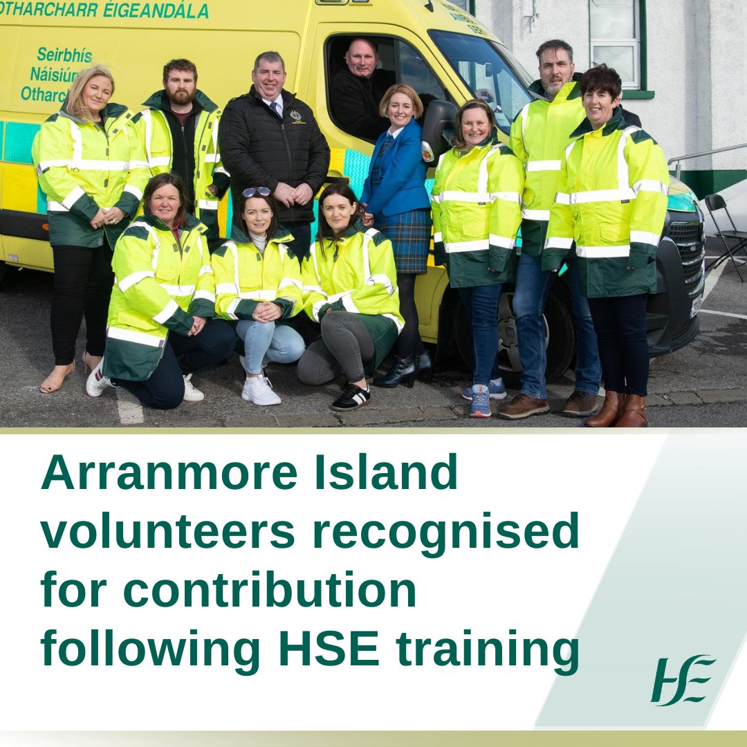 'They are making a real difference on this island.' A group of volunteers on Arranmore Island, off the coast of Co Donegal, recently received their Emergency First Responder Certificates. bit.ly/3vEhJpw #OurHealthService @AmbulanceNAS