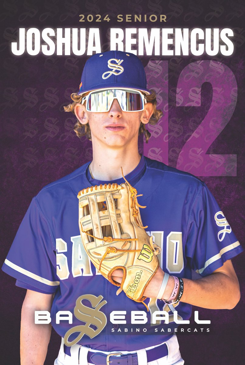 Josh is another of our seniors who has played at Sabino all 4 years. He plays outfield for the Sabercats.  Thank you sir!  We wish you the best in your future endeavors.