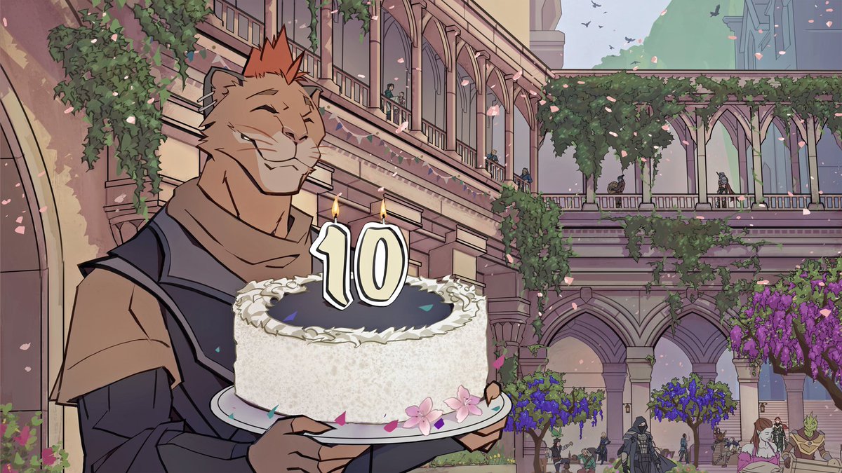 This one can't imagine a sweeter way to celebrate 10 years of adventuring across Tamriel. 🎂 #ESO10