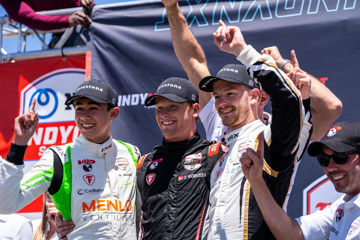 #Throwback to a podium sweep in @IndyNXT at @BarberMotorPark in 2023. Just over three weeks from now we will be looking to repeat... #HMDMotorsports / #INDYNXT / #INDYCAR / #ThwowbackThursday